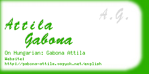 attila gabona business card